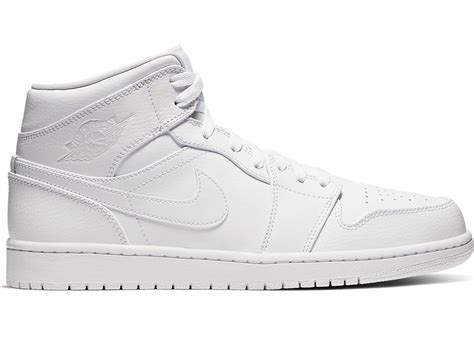 Please register to be notified when these options are available. Jordan 1 Mid Triple White (2020) - 554724-126