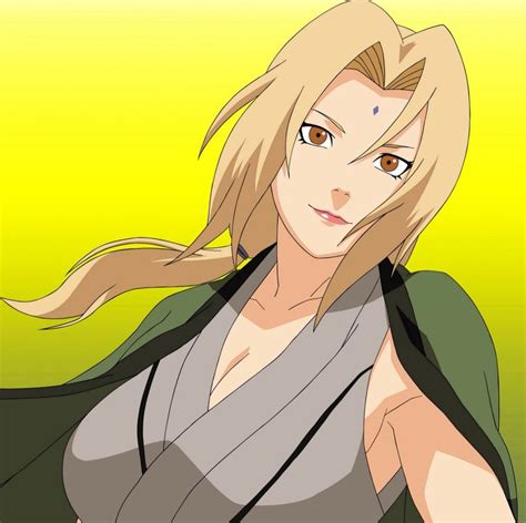 Senju Tsunade Anime Naruto Karakter Naruto Naruto