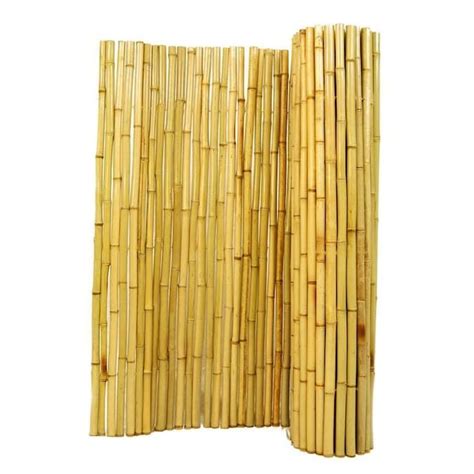 Backyard X Scapes 6 Ft X 6 Ft Natural Tan Bamboo No Dig Privacy Bamboo