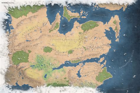 Artstation Dragon Age World Map