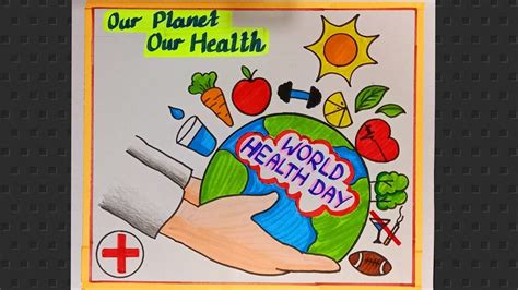 World Health Day Drawing World Health Day Poster Health Day Poster