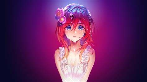 Desktop Wallpaper Cute Anime Girl With Blue Eyes Hd Image Picture Background Xkngtv