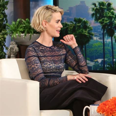 Sarah Paulson Quote On Michael Fassbender Popsugar Love And Sex