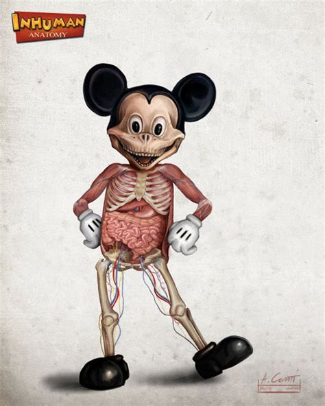 Creepy Anatomy Of Disney Characters Incredible Things