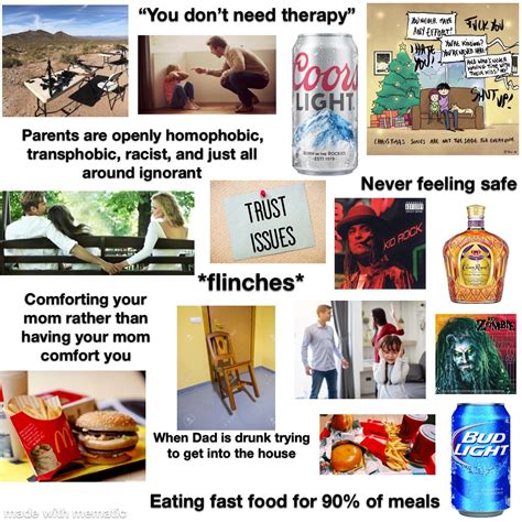 Dysfunctional Childhood Home Life Starter Pack Rstarterpacks