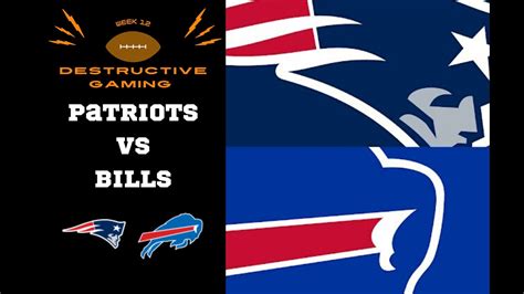 Patriots Vs Bills Live Simulation Nfl Game 2021 Season On Madden 22