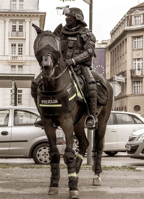 This Armored Slovenian Police Officer And His Horse Look Like A Modern