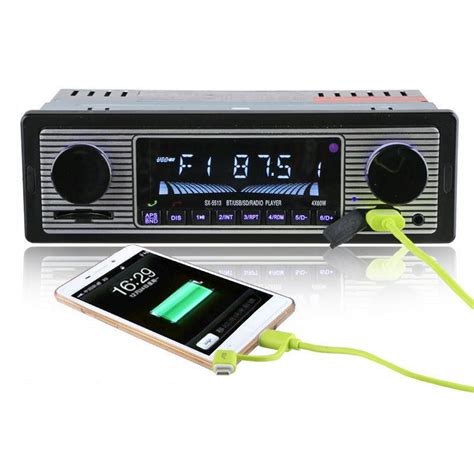 From my classic car tv ~ bluetooth stereos for classic cars. Classic Retro Look Brushed Metal Mechless Single DIN ...