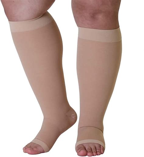 4xl Mojo Compression Socks Plus Size Extra Wide Calf Knee Hi Firm