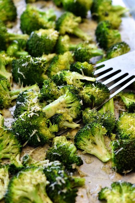 Put your baking sheet in the oven while it's preheating so that. Parmesan Roasted Broccoli - Life In The Lofthouse