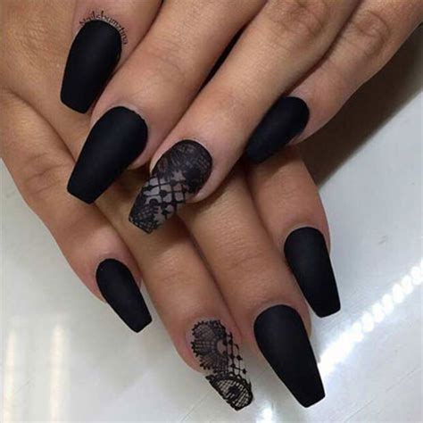 Simple design does not mean. 12+ Halloween Coffin Nails Art Designs & Ideas 2018 ...