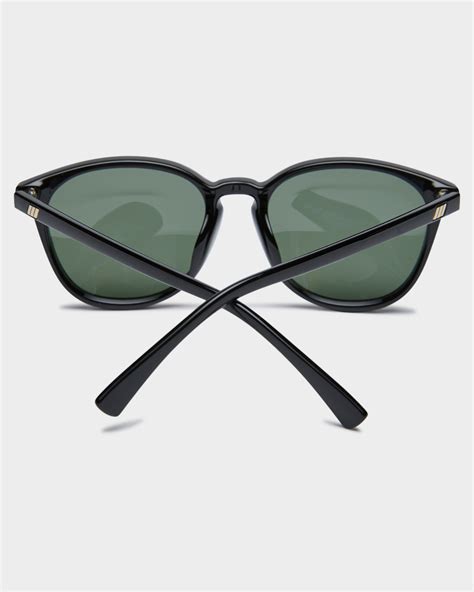Le Specs Bandwidth Alt Fit Sunglasses Black Surfstitch
