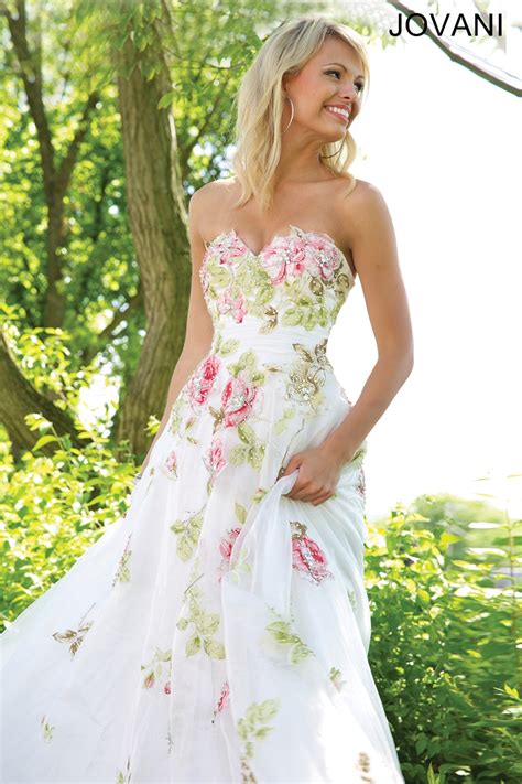 Floral Print Wedding Dress