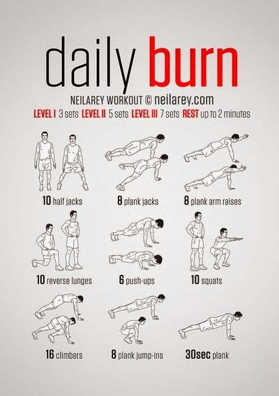 B4tea 235 Workouts That Do Not Needed Equipments Daily Burn Workout