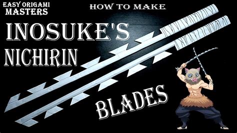 How To Make A Demon Slayer Inosukes Sword Youtube