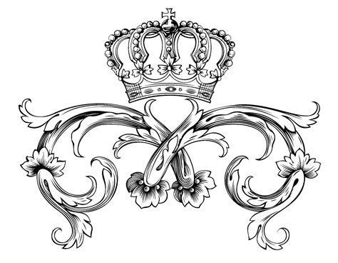 Symbol Royal Crown By Dl1on Royal Adult Coloring Pages