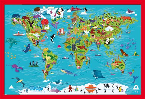 Childrens World Picture Map Cosmographics Ltd