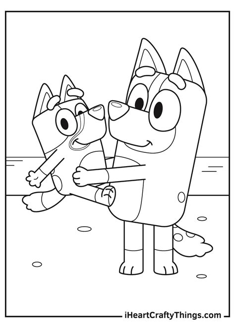 Incredible Bluey Colouring In Pictures Ideas