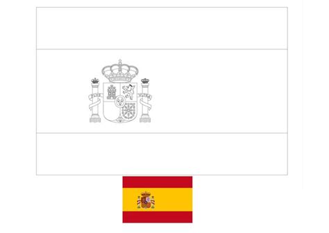 Spain flag coloring page | Flag coloring pages, Coloring pages, European flags