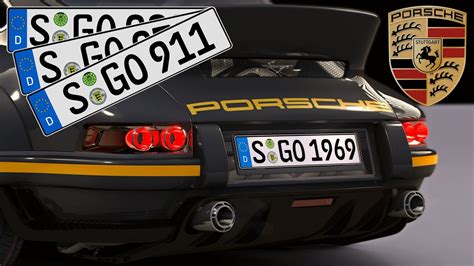 Assetto Corsa German Licence Plates Pack Porsche Youtube