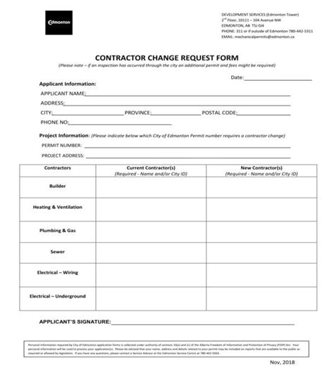 Free 15 Change Request Forms In Pdf Ms Word Excel