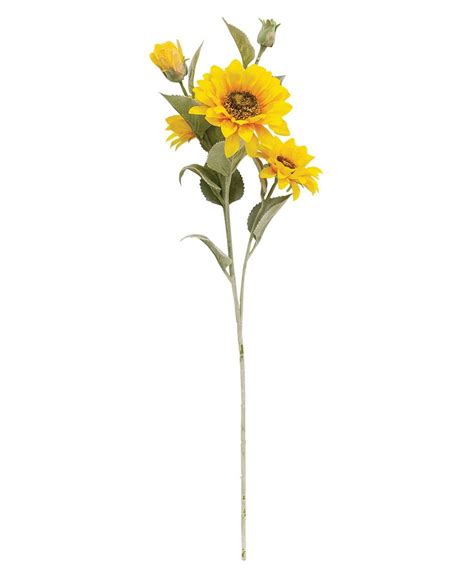 Col House Designs Wholesale Sunflower Blooms Spray Yellow