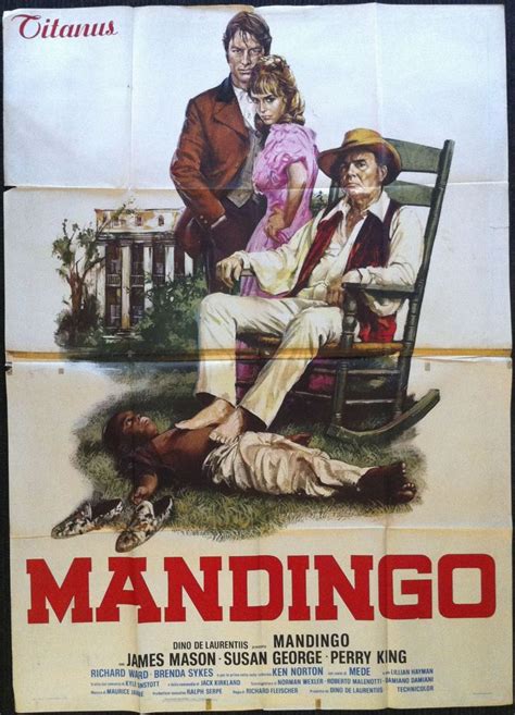A Movie Poster For The Film Mandingo With Two People Sitting On A