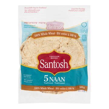Santosh Whole Wheat Naan Breads Metro