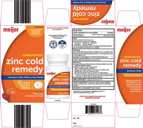 Zinc Cold Remedy Zincum Aceticum Zincum Gluconicum Tablet Orally Disintegrating