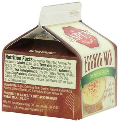 Aspen Mulling Spices Eggnog Mix 1 Carton For Sale Online Ebay
