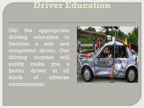 Ppt Online Driver Education Powerpoint Presentation Free Download