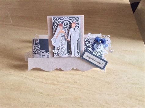 Wedding Card Made With Tattered Lace Dies A Fine Romance Tattered