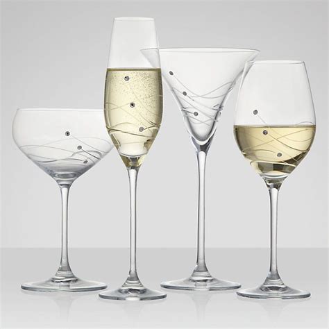 Dartington Crystal Glitz Wine Glasses 330ml Set Of 2 Expensive Wine