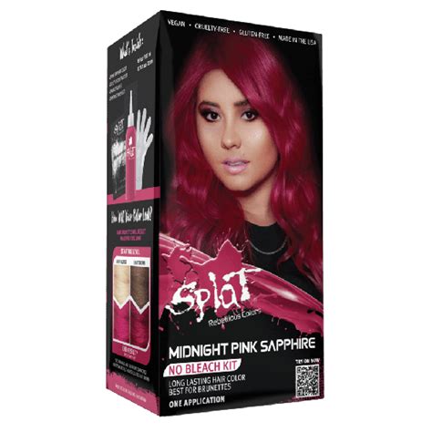 2022 New Splat Midnight No Bleach Semi Permanent Hair Color Kit