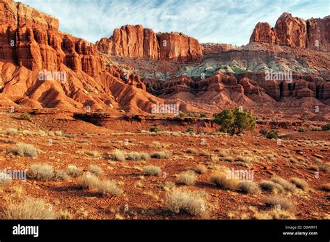 Layers Of Multi Hued Sandstone Dominate The Landscape Of Utahs Capitol