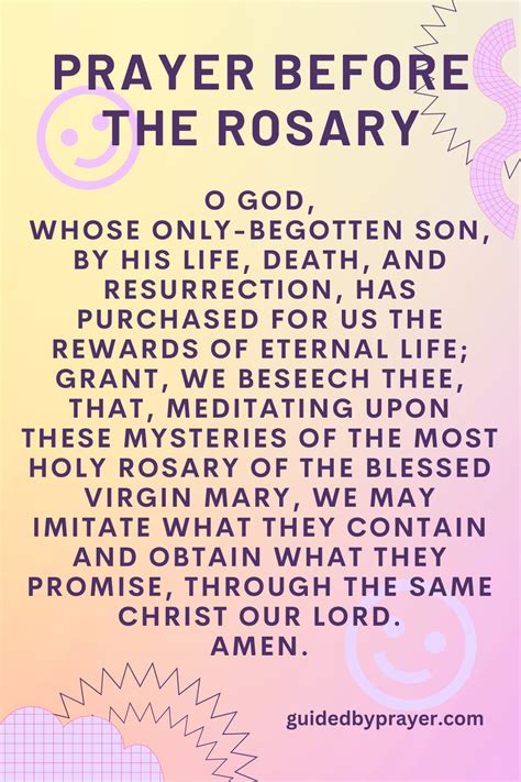 Prayer Before The Rosary Guided By Prayer