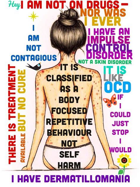 truth art by kaily101 info from 12 myths about dermatillomania by angela hartlin i just