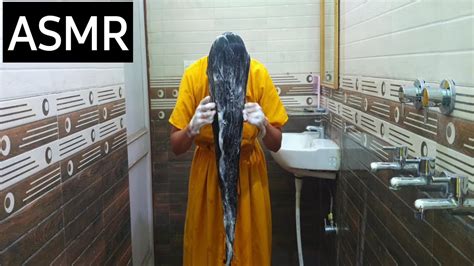 Asmr Hair Washing Shampoo Hair Brushing Blow Drying Requested Video Sneha Singh Fitness