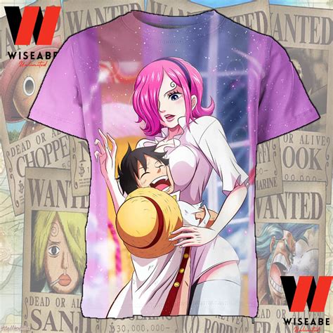 Luffy And Vinsmoke Reiju One Piece Anime Shirt One Piece Merchandise Wiseabe Apparels