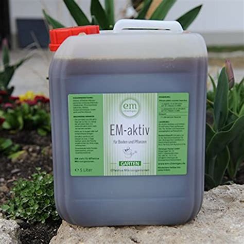 Hier habe ich die information wie und wann ich das anwenden kann. eM Chiemgau- EM Aktiv für den Garten 5 l Ka.: Amazon.de ...
