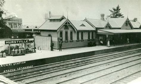 Hurstville Railway Station In Southern Sydney In 1915cecil C