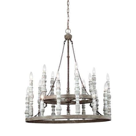 Trending price is based on prices over last 90 days. Feiss Norridge 24-Light Distressed White Chandelier-F3143 ...