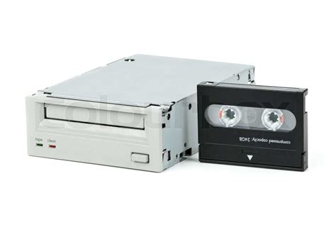 Internal Tape Drive Unit And Cassette Stock Image Colourbox