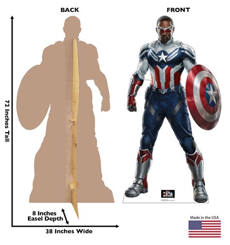 Falcon Captain America Life Size Cardboard Cutout