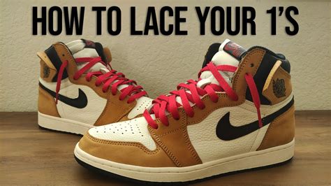 How To Lace Jordan 1s The Best Way To Loose Lace Youtube