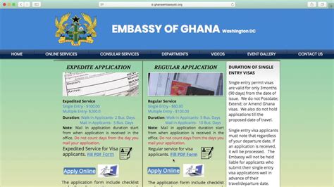 How Do I Apply For A Visa To Ghana