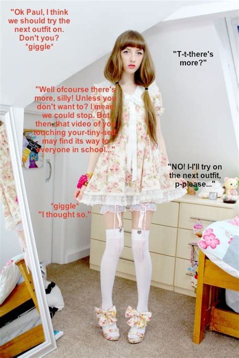 Pink And Frilly Straight Sissy Captions