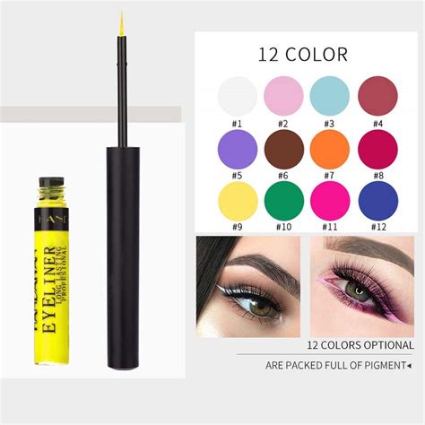 neon liquid eyeliners nibito matte bright color eyeliner set 12 colors eyeliner