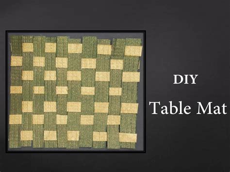 How To Make A Woven Paper Mat Youtube