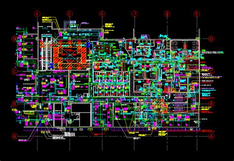 Part Layout Hvac Plan In Autocad Cad Library